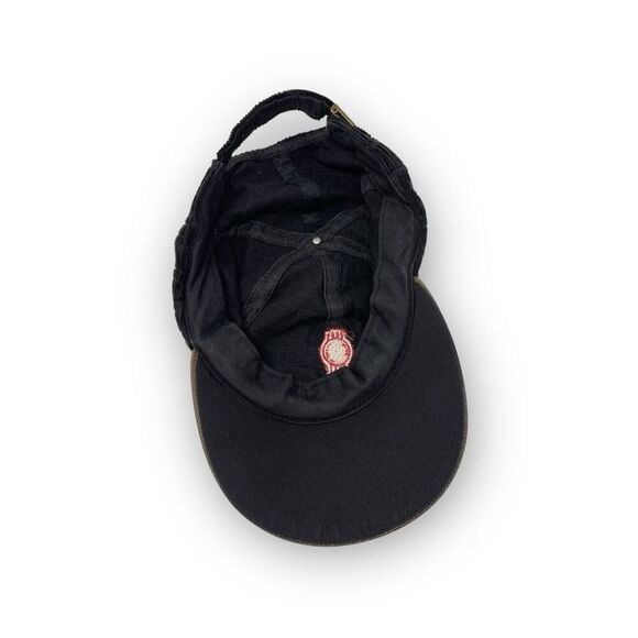 Vintage Kenworth Trucks Corduroy Strapback Hat Cap Black Tan OSFM - Picture 8 of 8